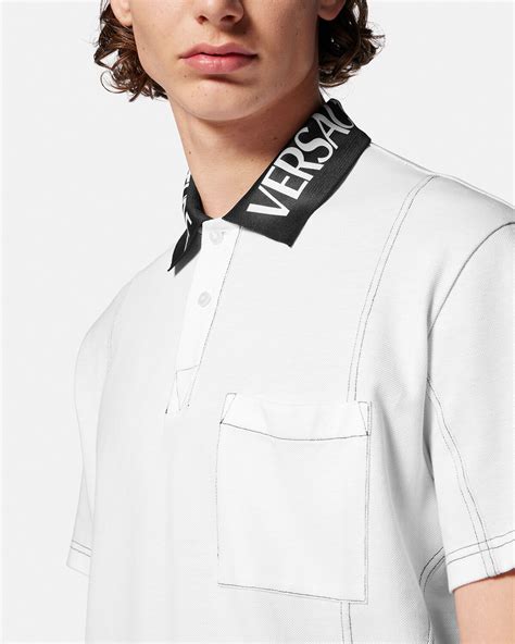 versace logo shirt men|versace short sleeve shirt.